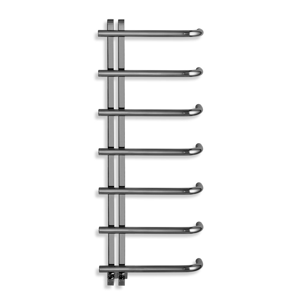 Porto Polished Black Chrome Towel Warmer