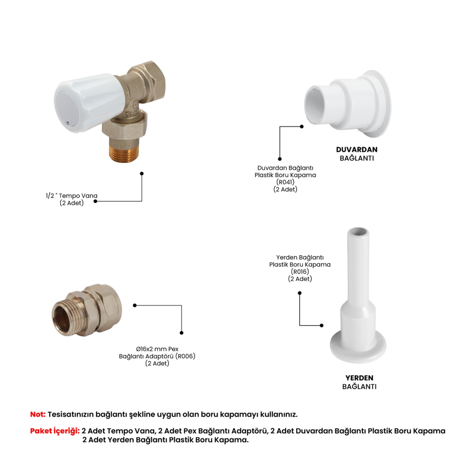 Tempo Corner White Valve Package