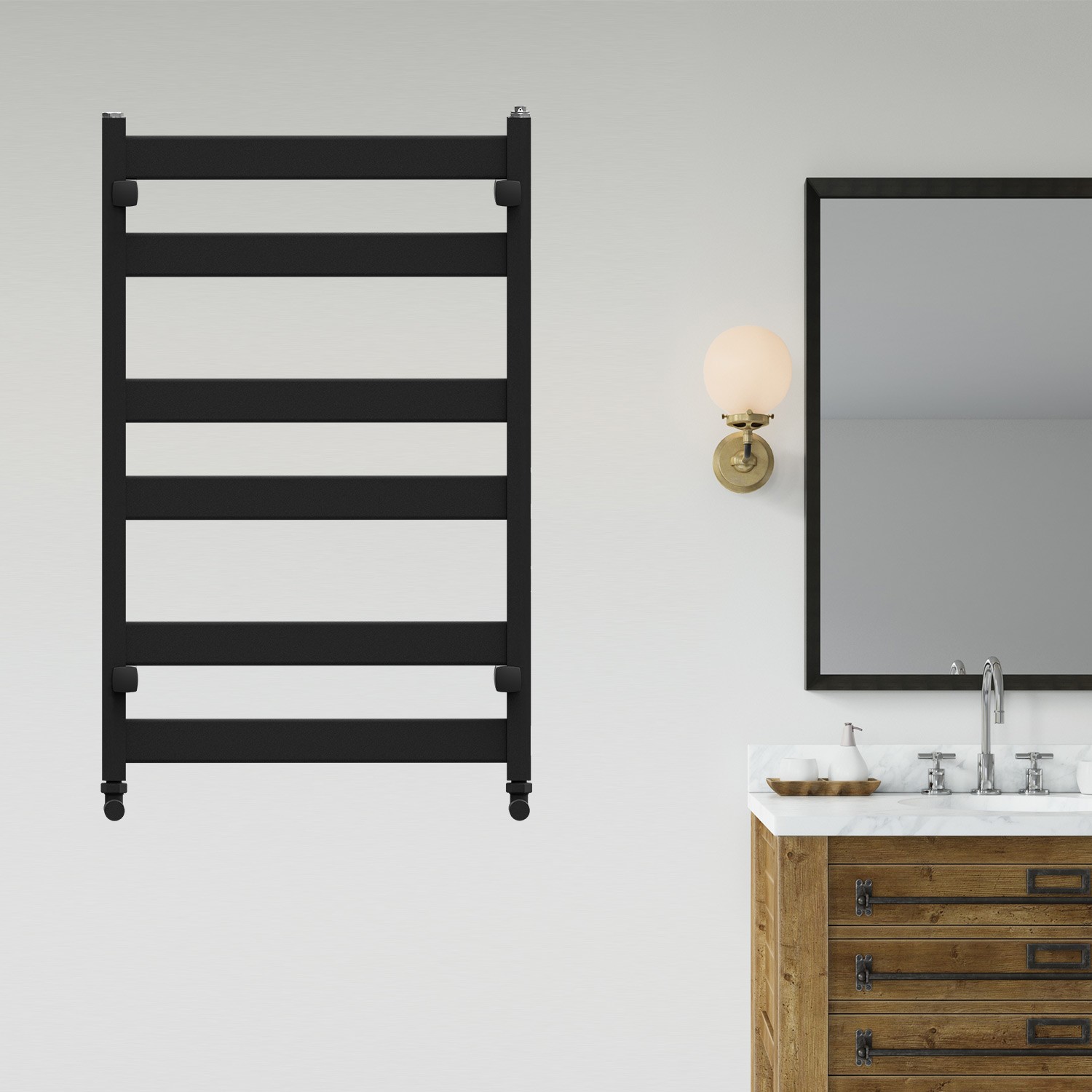 Alüminyum Havlupan Lavin Mat İpek Siyah (Silk Patern Black)