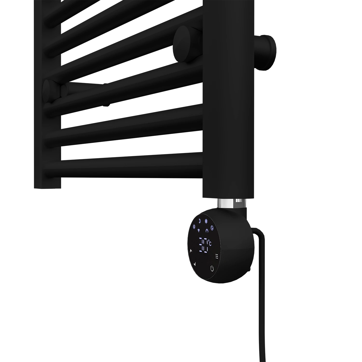 1200x500mm 500W Elektrikli Karbon Çelik Havlupan Silk Patern Black Alya