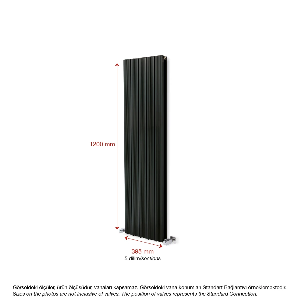 Amber Dikey Antrasit Alüminyum Radyatör Kampanyalı Ürünler