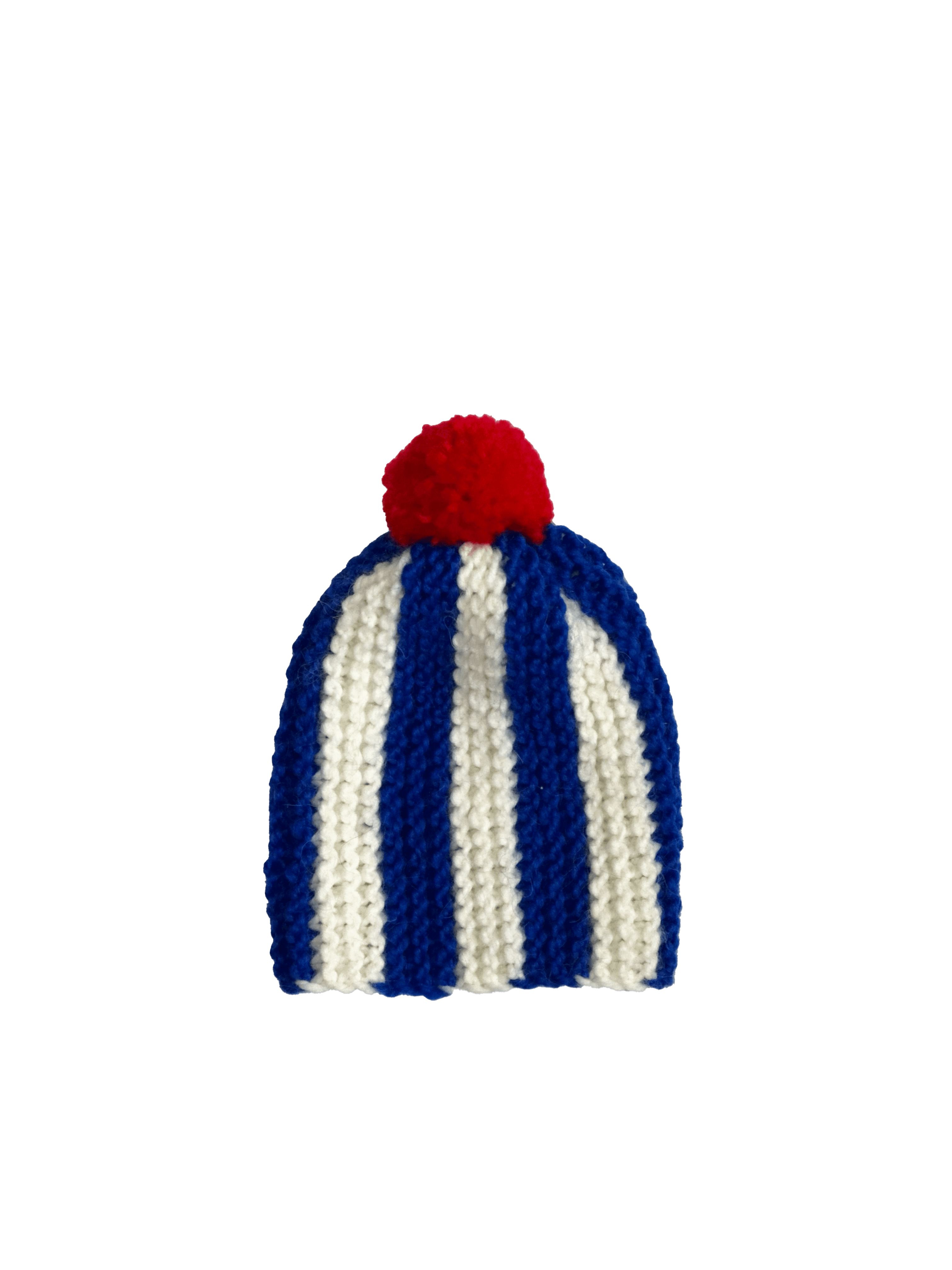 Buttons Blue Knitted Hat