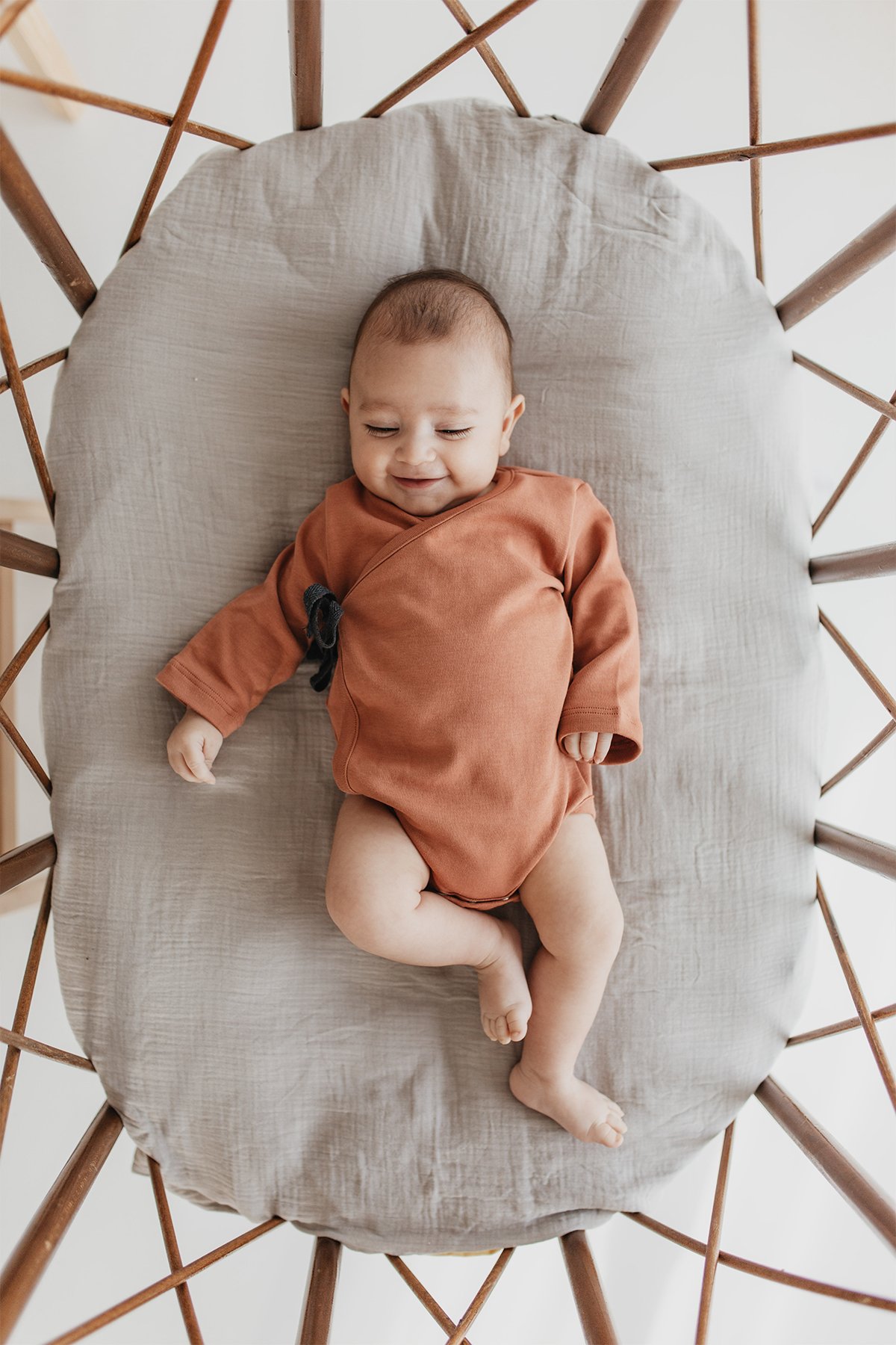 Bow Bodysuit in Dried Rose Color