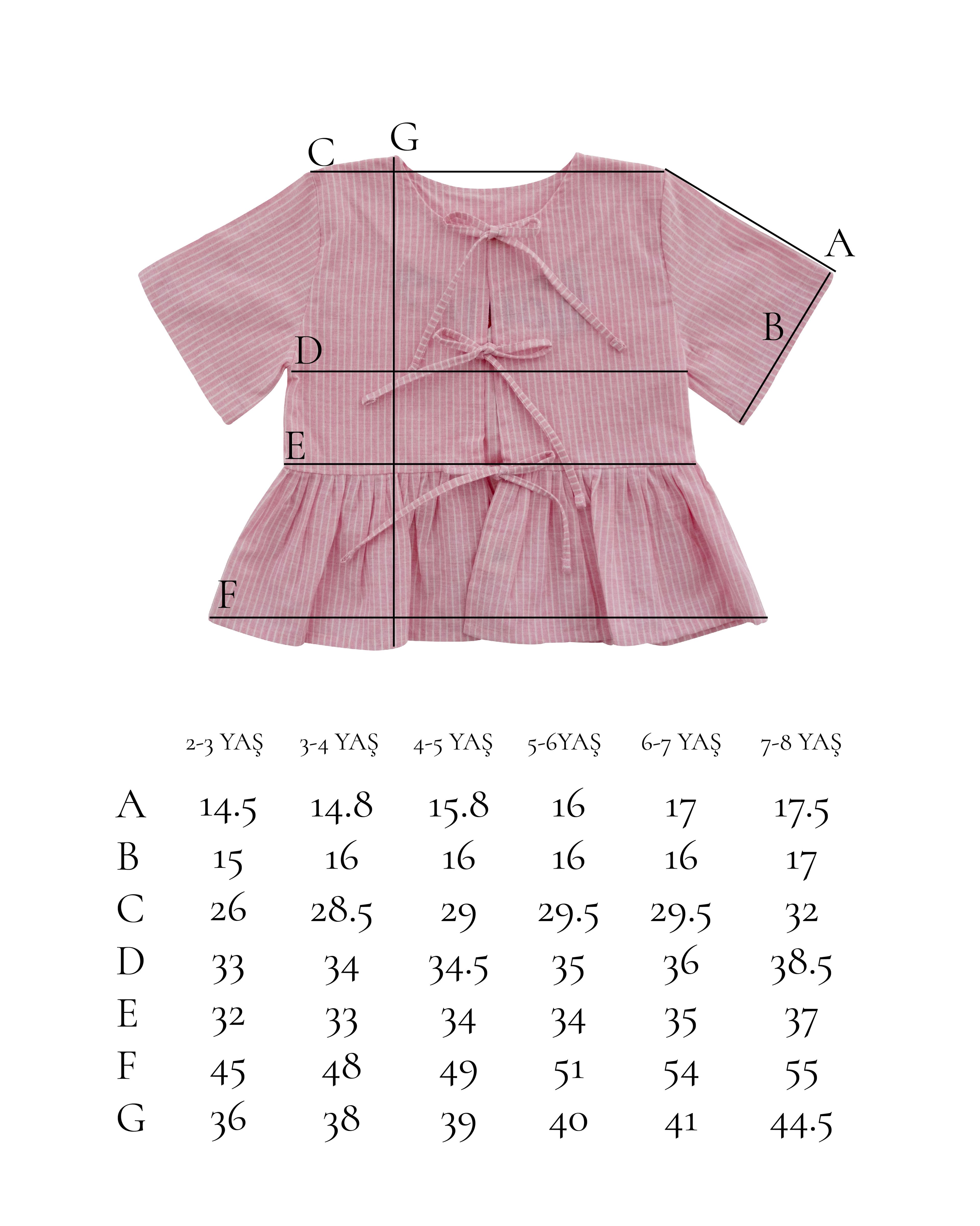 Bows in Pink Pijama Üstü