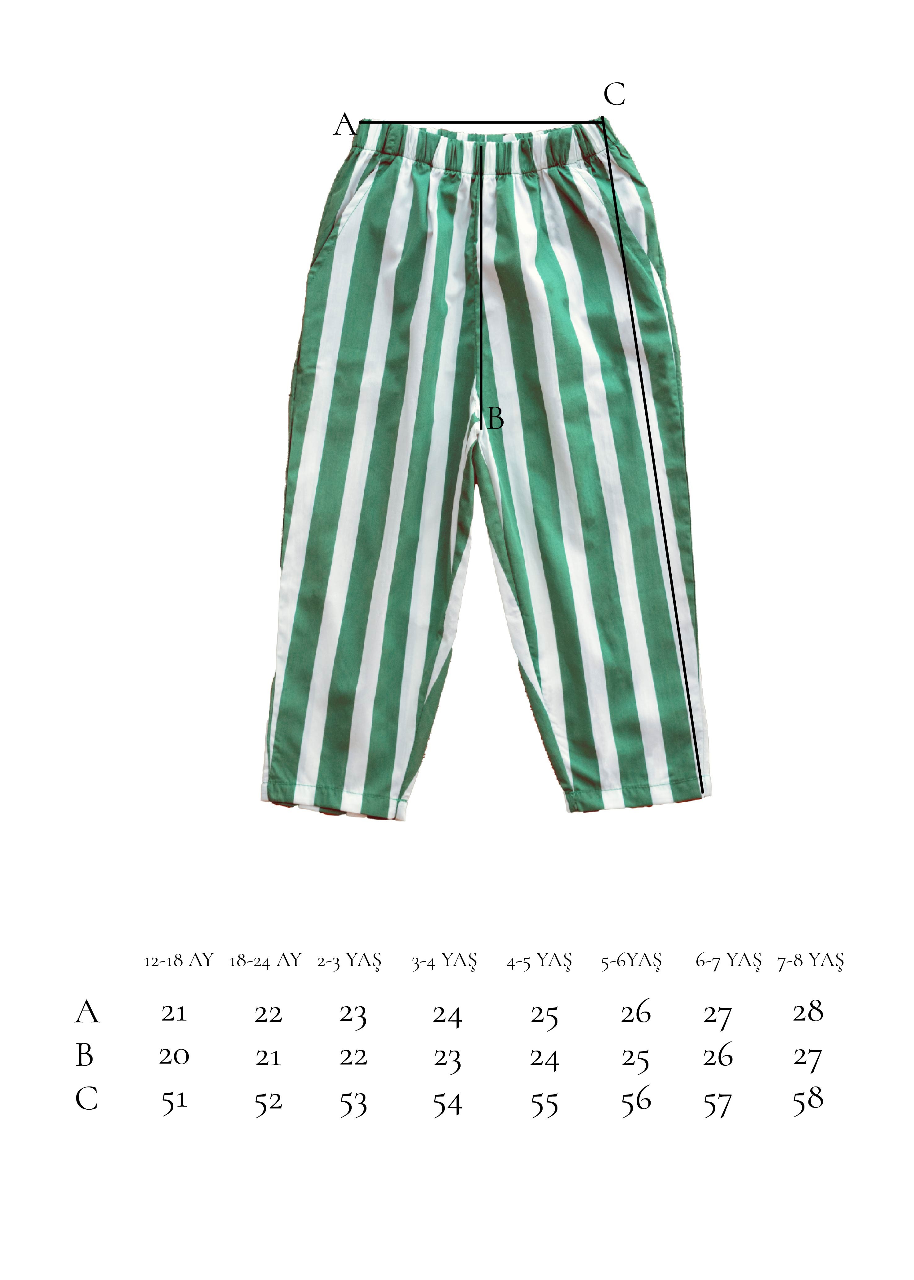 Barrel Stripes Pantolon