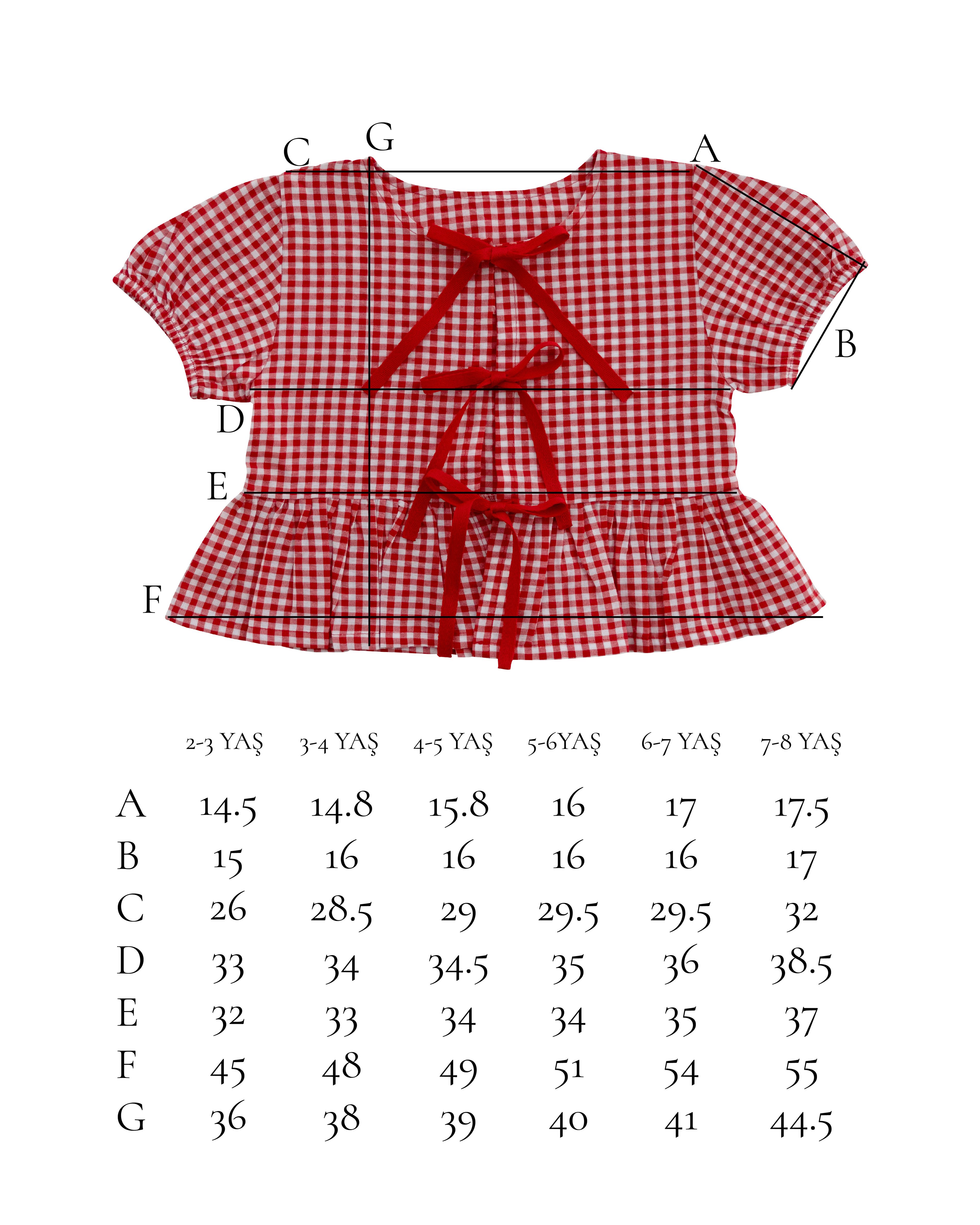 Bows in Red Pijama Üstü