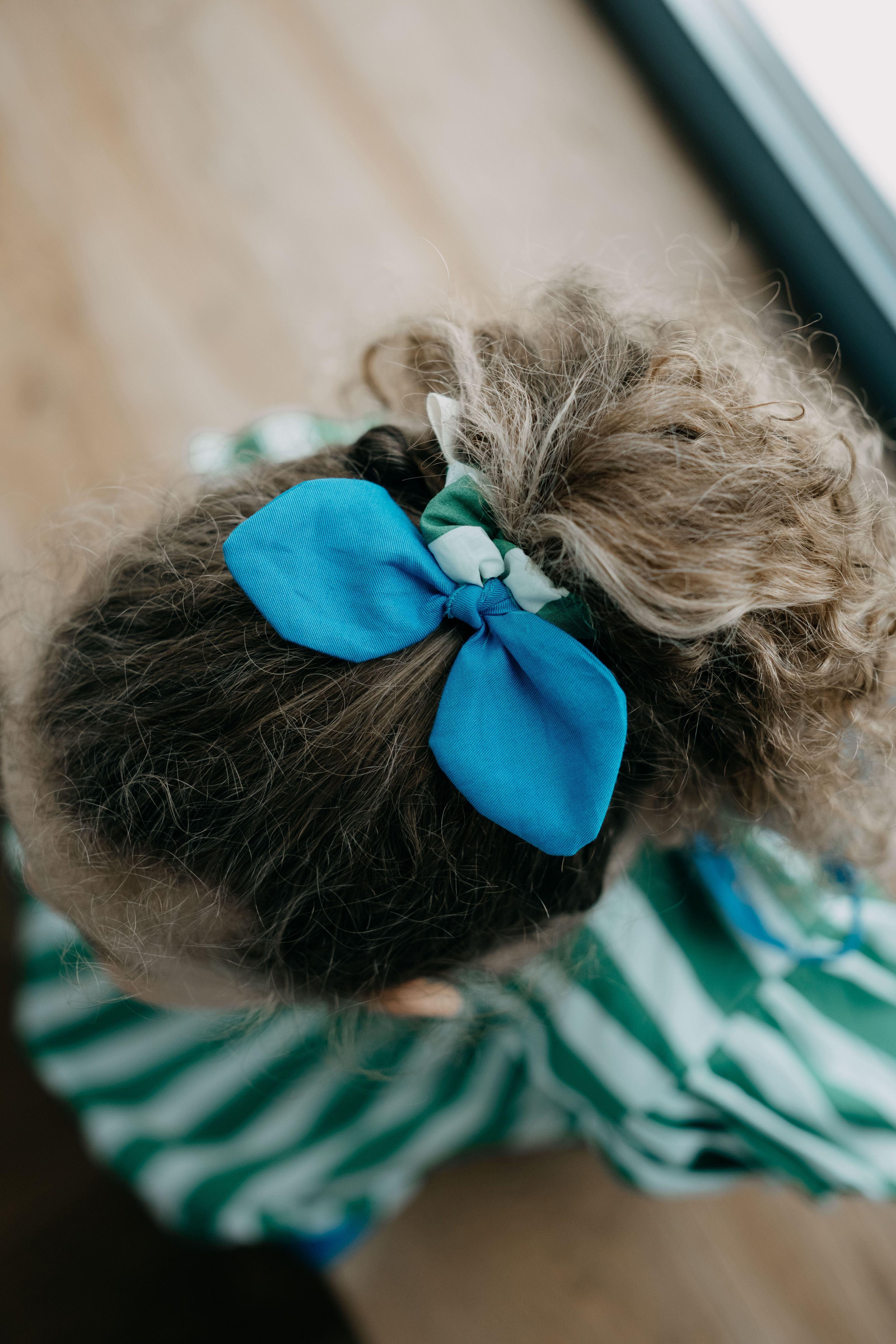 Bow Green Scrunchie