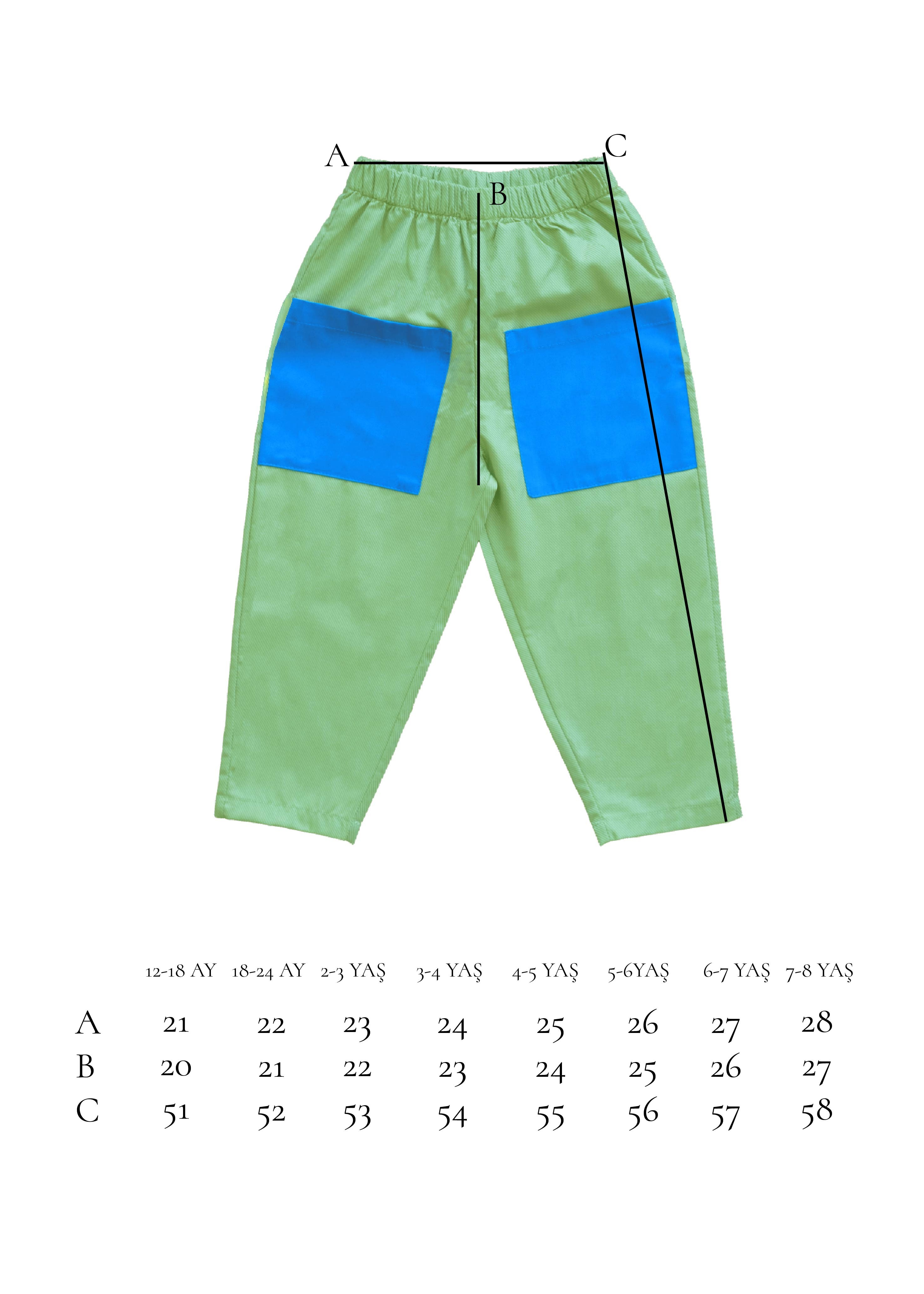 Barrel Green Pantolon