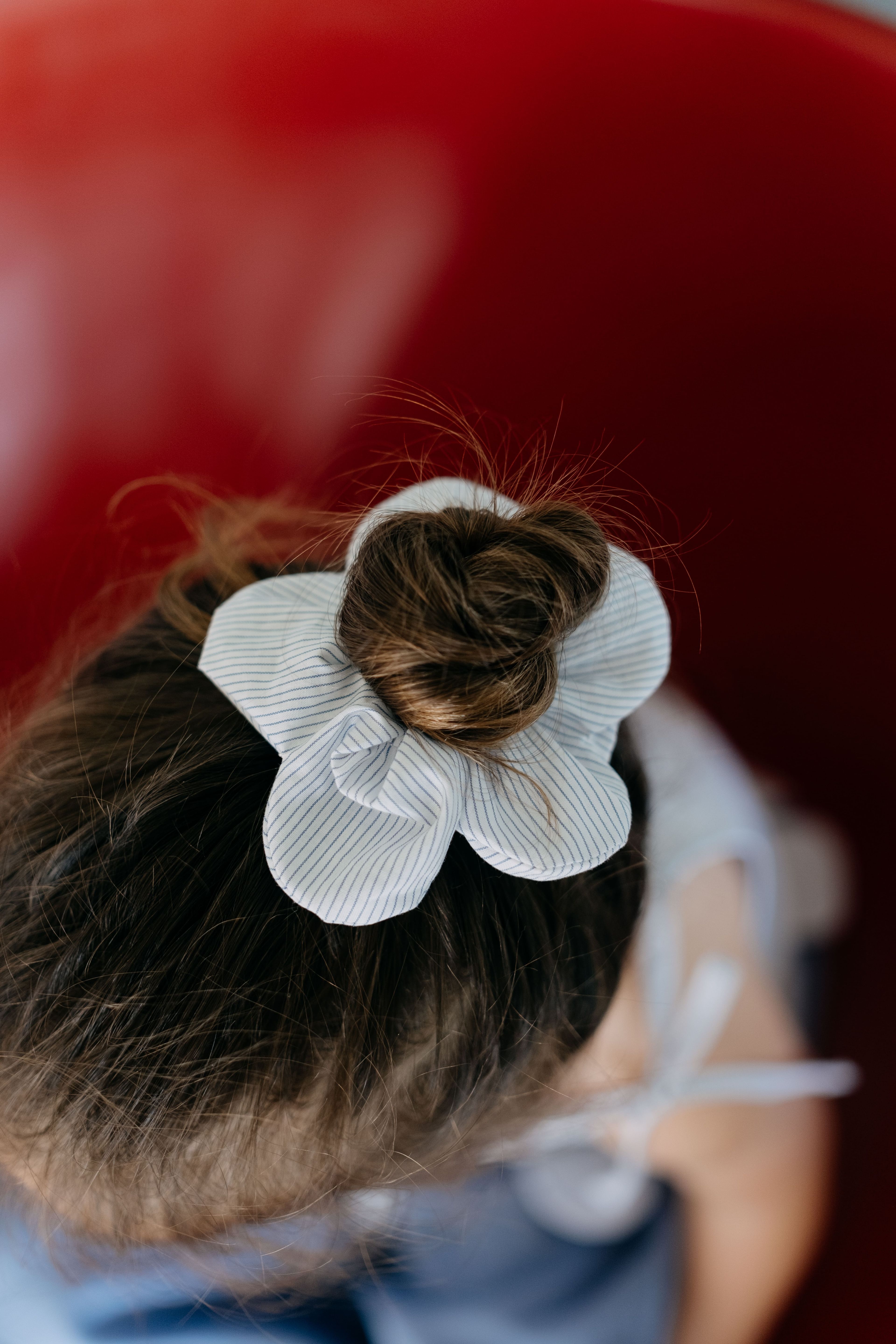 Poppy Blue Scrunchie