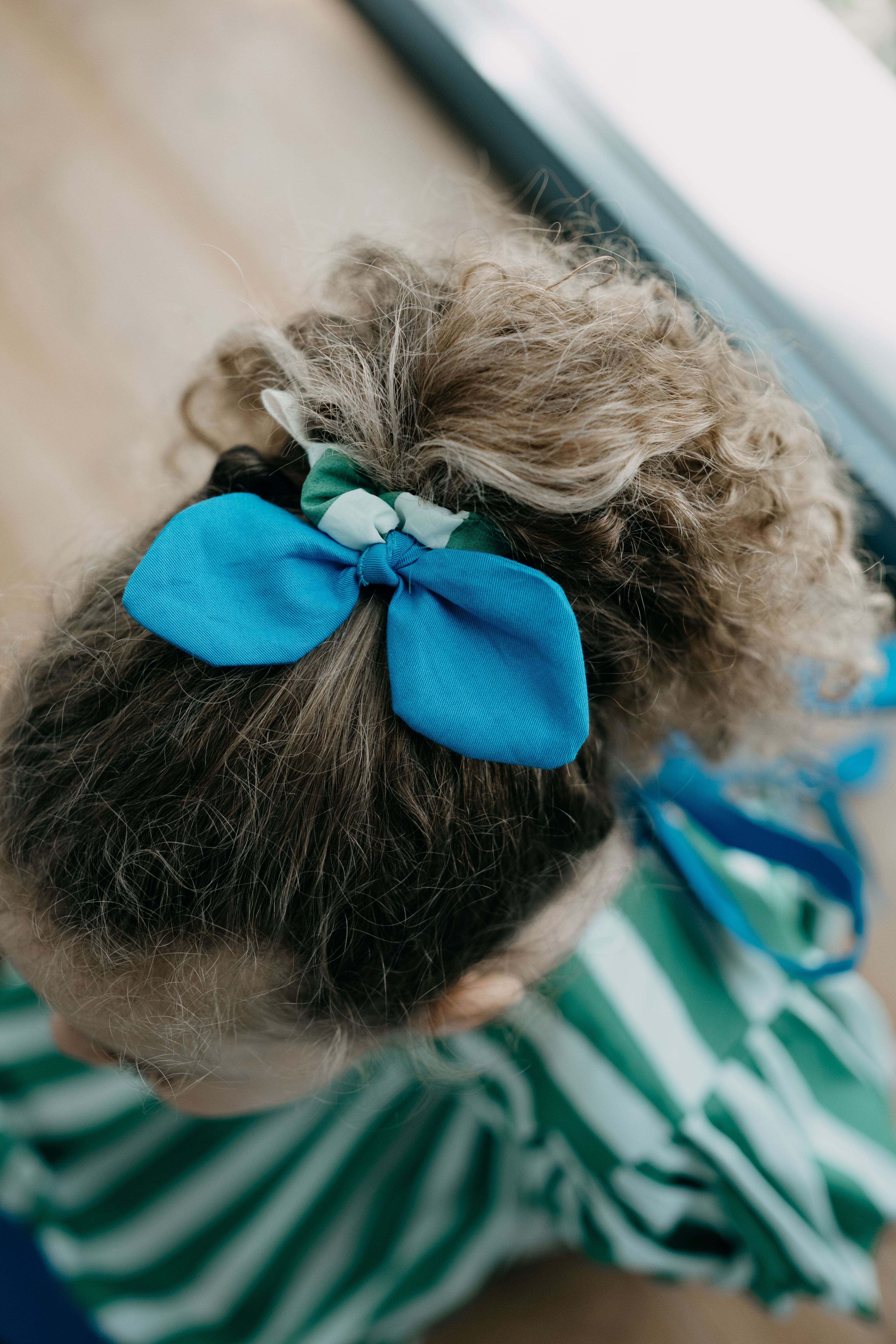Bow Green Scrunchie