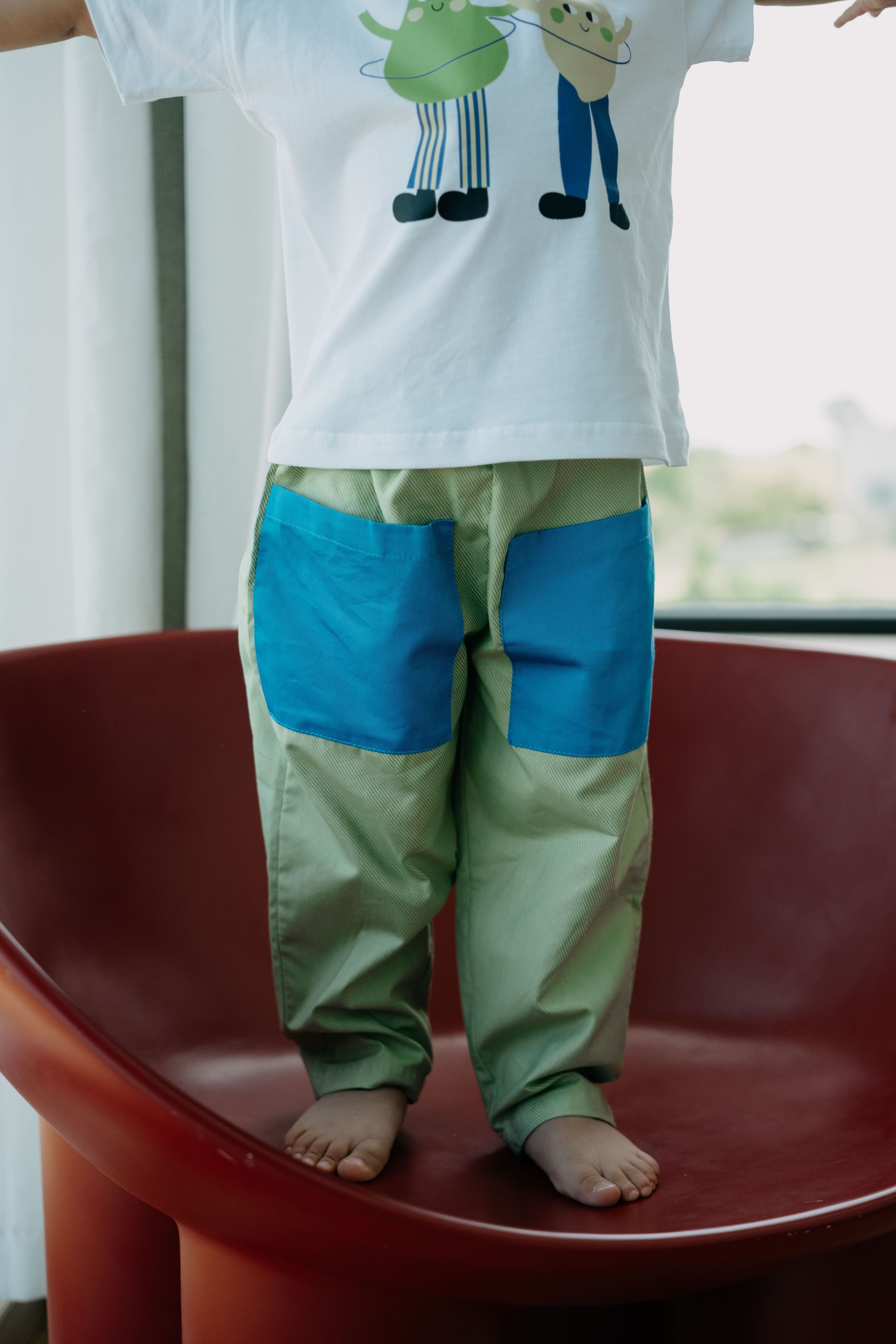 Barrel Green Pantolon