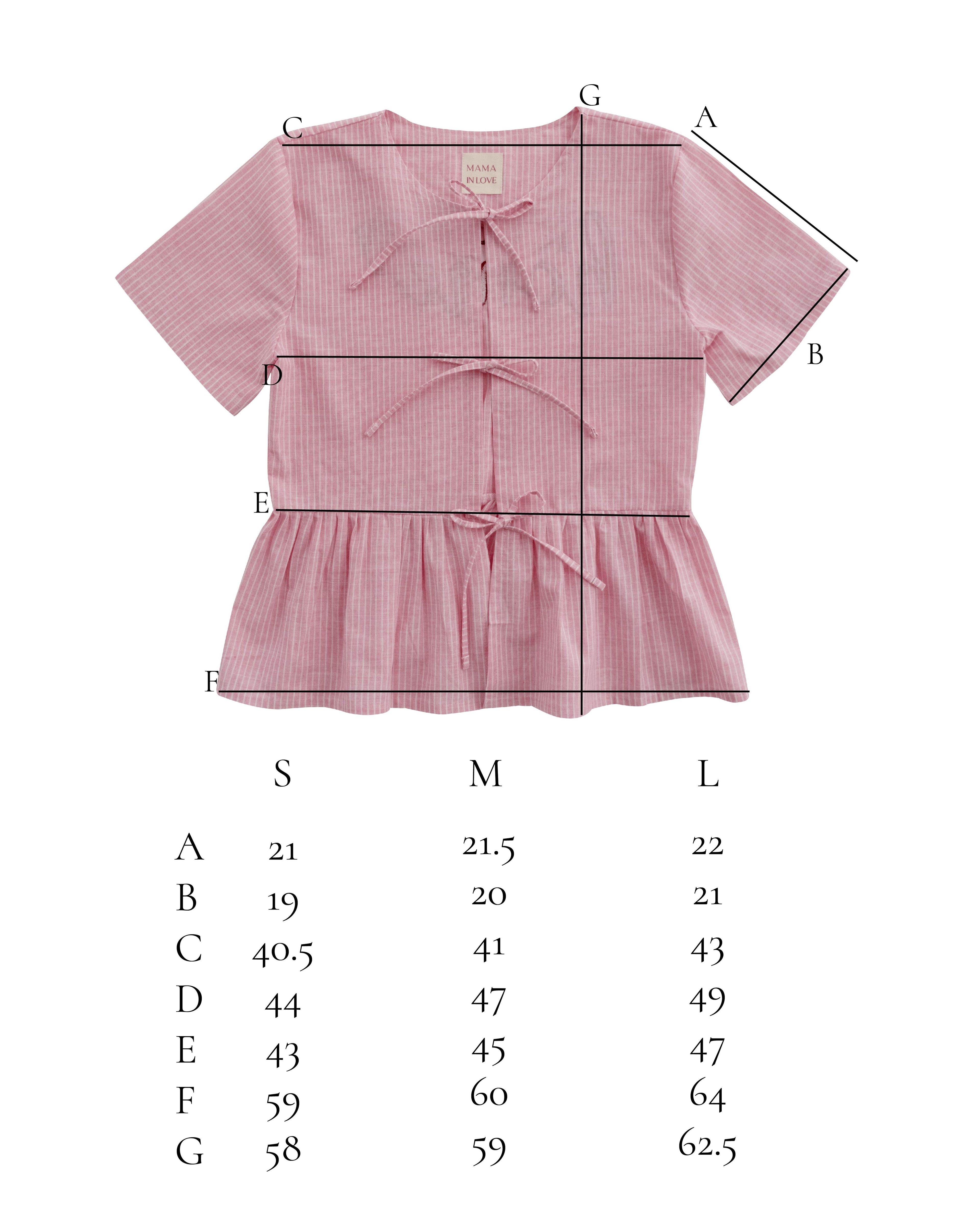 Bows in Pink Pijama Üstü for Mama