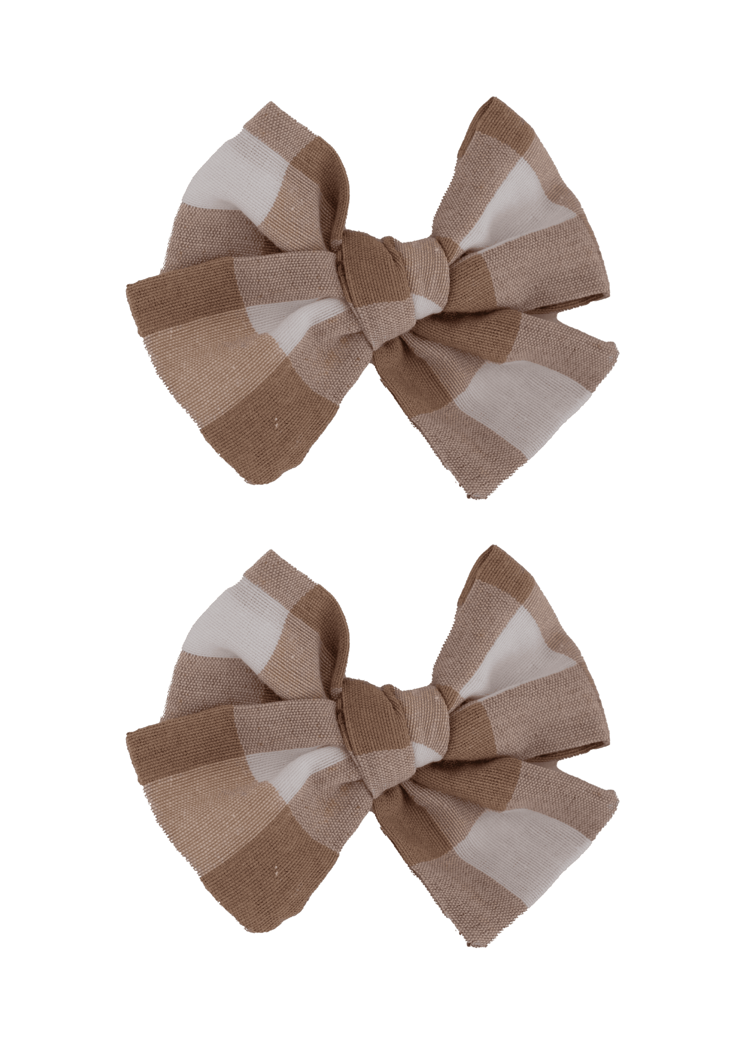 Bows Checky Hairclip Set