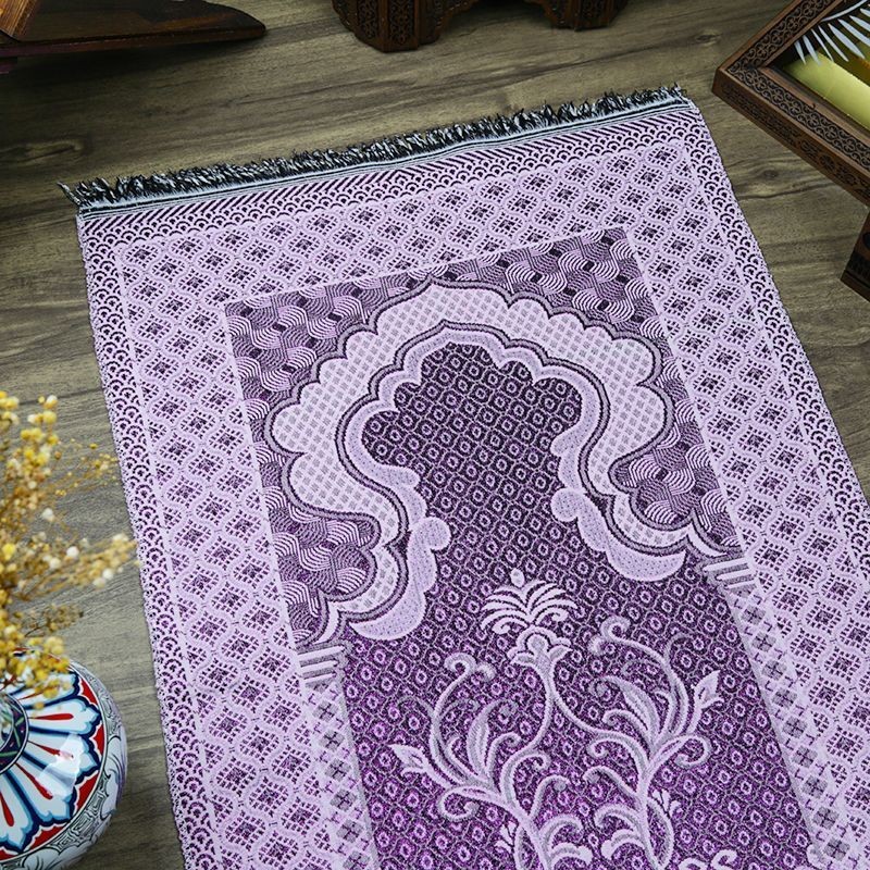 Seccade Süper Simli Broker Mor 68x110 cm - 170 gr