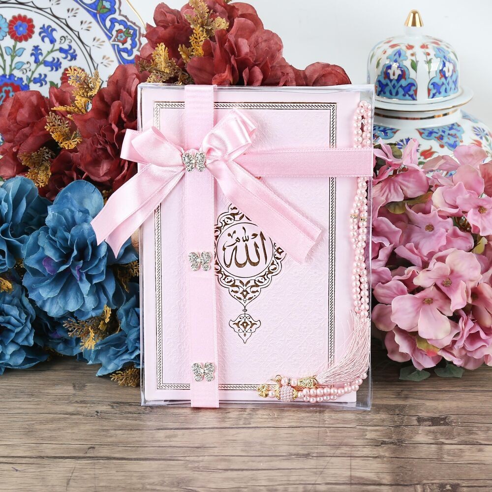 Termo  Yasin Kitabı, İnci Tesbihli Hediye Seti-Pembe