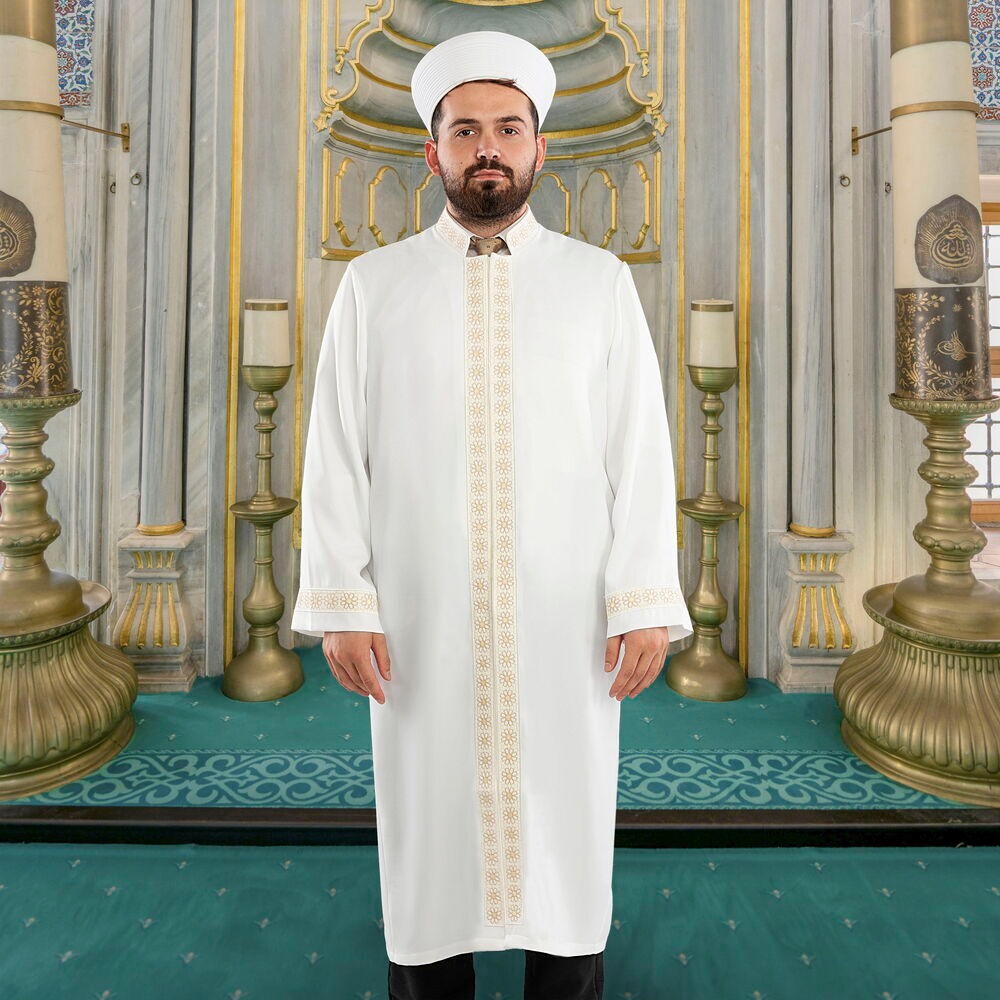 Takva İmam Cübbesi Beyaz
