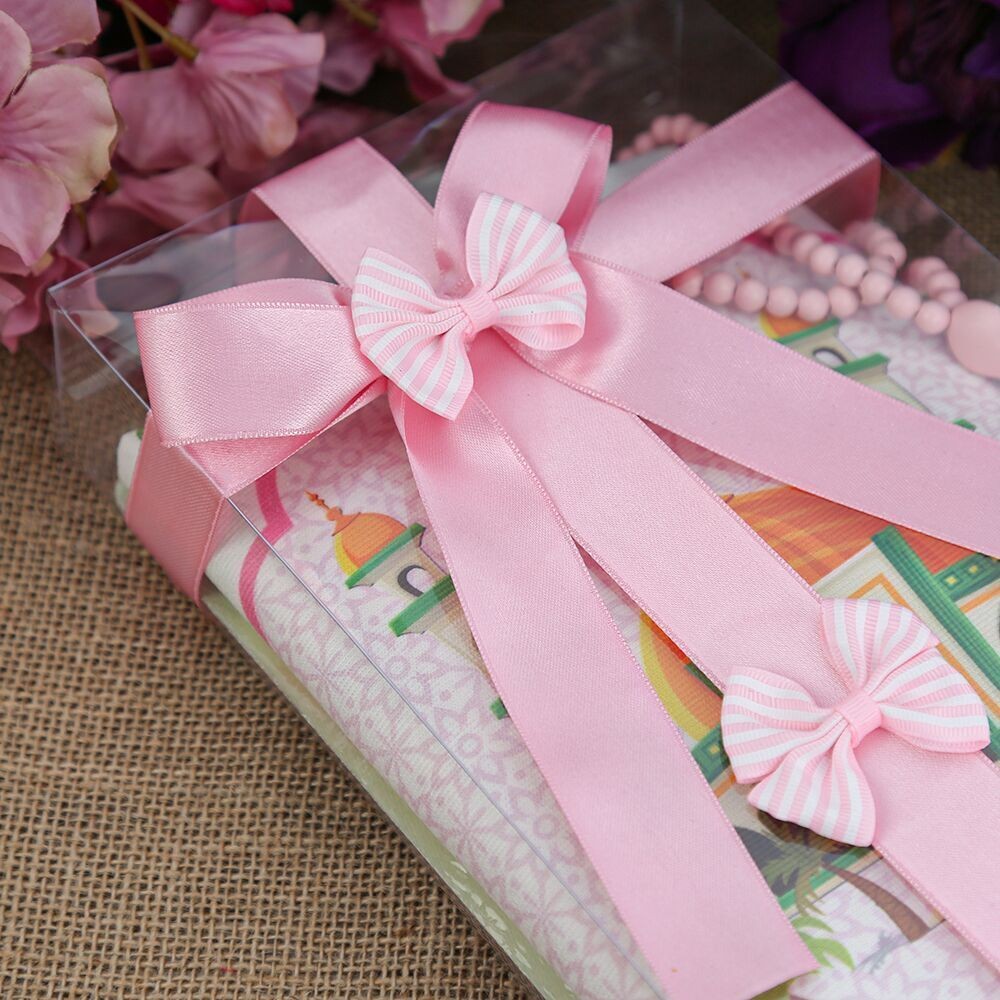 Çocuk Seccadesi Pembe 45x82 cm Aksa Pembe & Kokulu Tesbih  Bebek Pembesi & Ayşe Namaz Kılıyor Puzzle