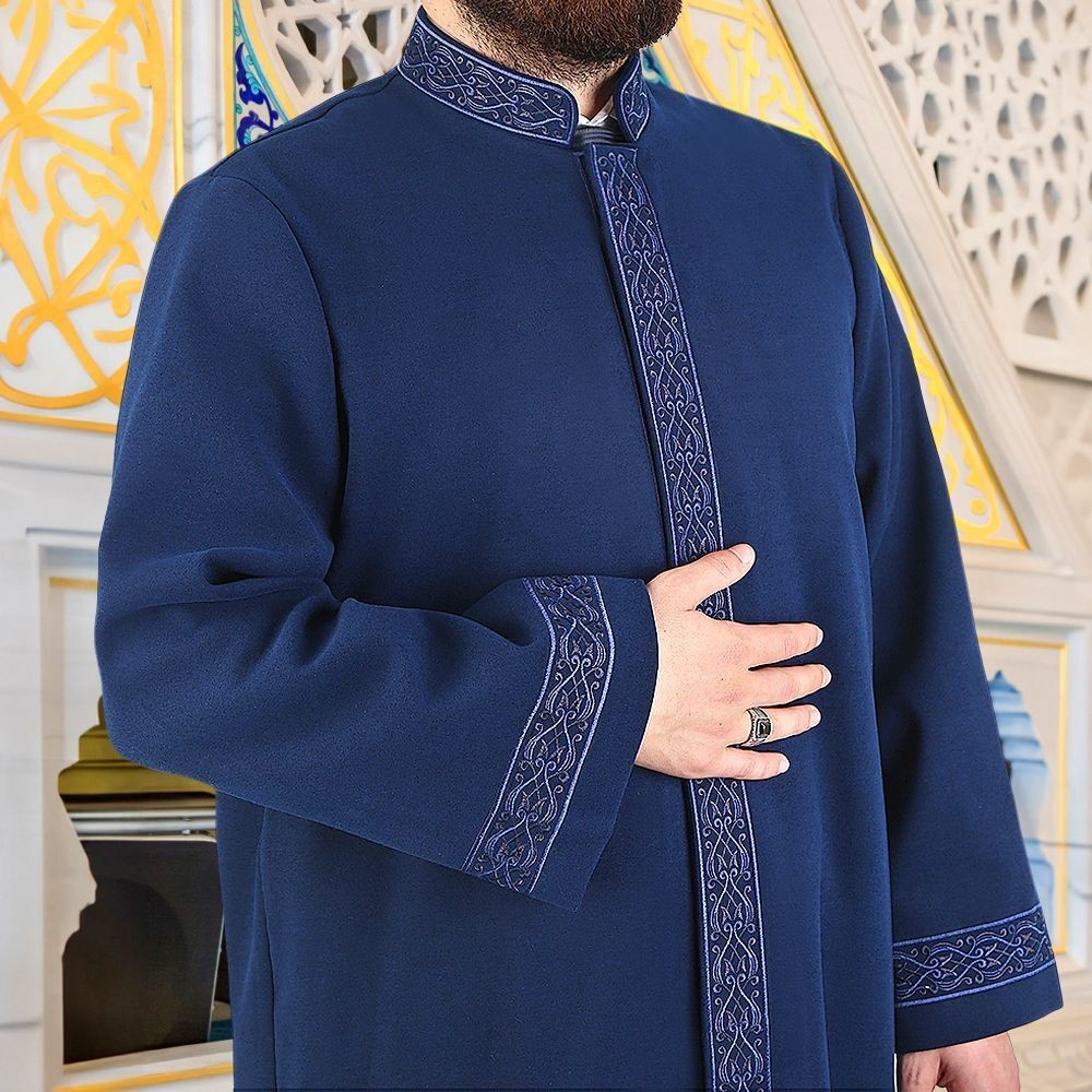 Kışlık Kaşe İmam Cübbesi Makam Lacivert