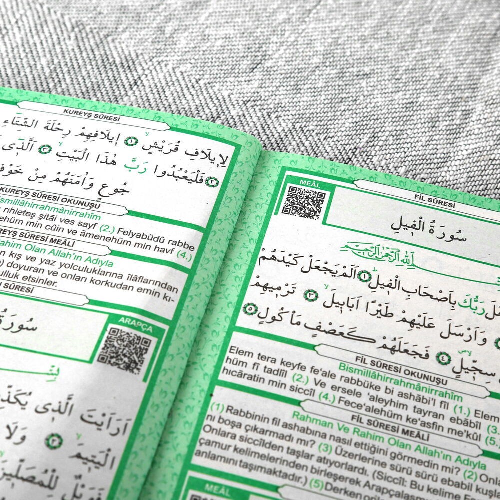 Hediyelik Yasin Kitabı 10 Adet Çanta Boy 80 Sayfa, 99'lu Kokulu Tesbih ve Tül Süslemeli Ekonomik Mevlid Paketi - Defne