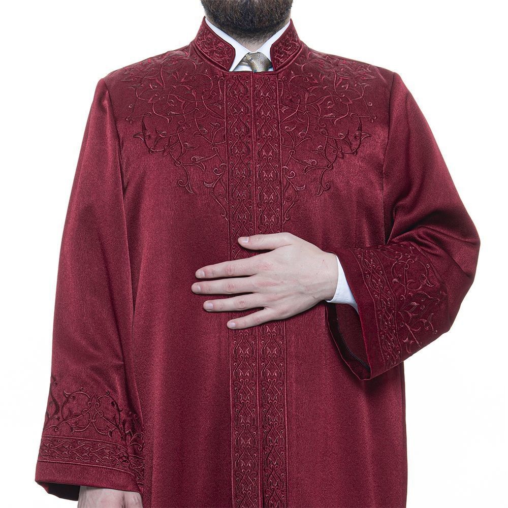 Lüks Mevlevi İmam Cübbesi Bordo