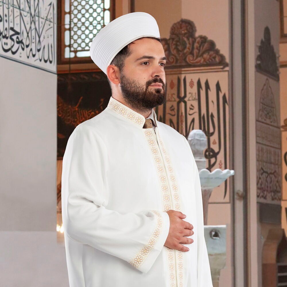Takva İmam Cübbesi Beyaz