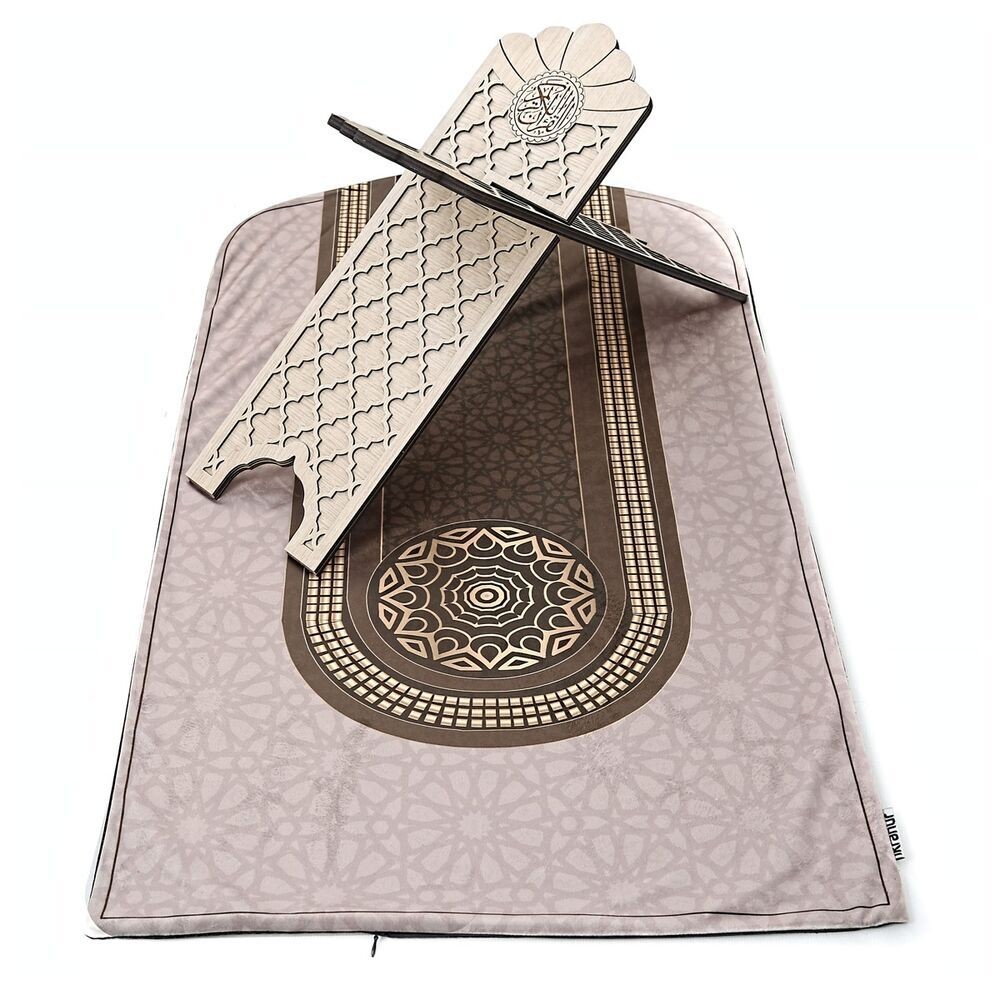 Astarlı Ortadoğu Kadife Seccade Kahve 63×116 cm 268 gr