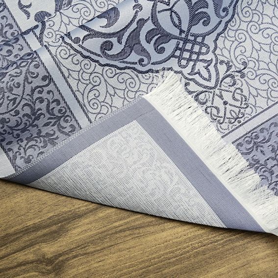 Hediyelik İpek Nur Tafta Seccade Bebek Mavisi 68x110 cm - 200 gr
