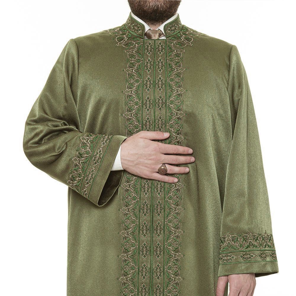 Lüks Ayasofya İmam Cübbesi Yeşil