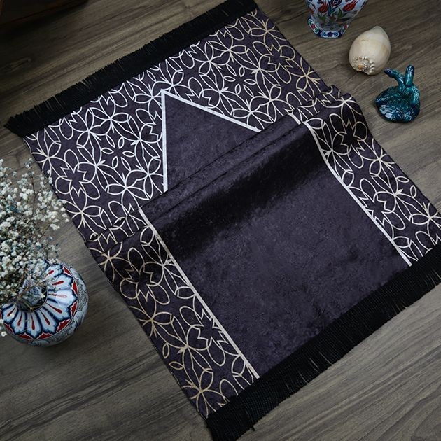 Hediyelik Astarsız Seccade Nilüfer Yeşil 65x115 cm - 320 gr