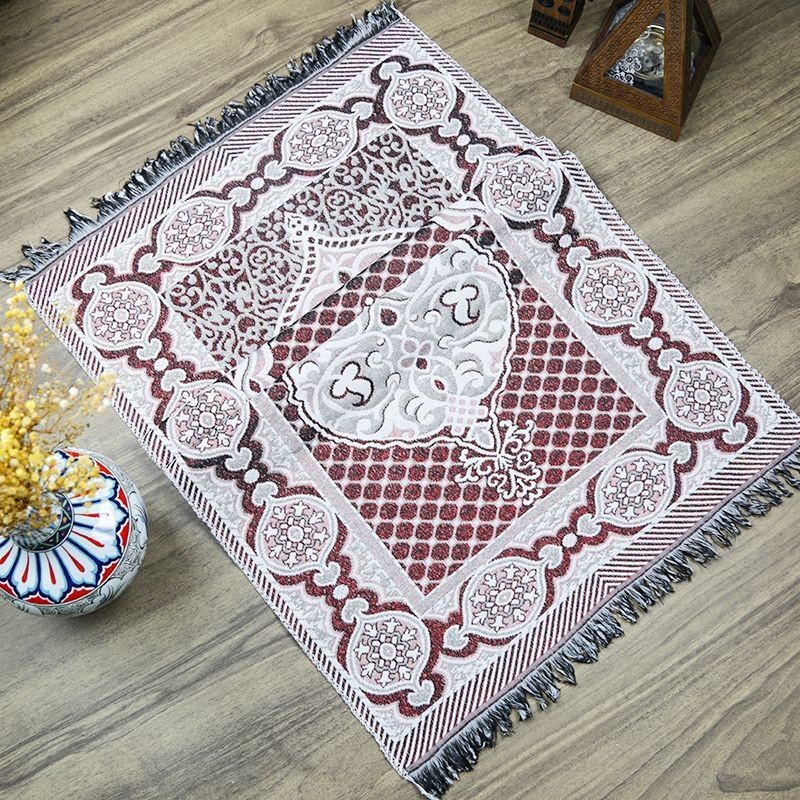 Seccade Süper Simli Broker Bordo 68x110 cm - 170 gr
