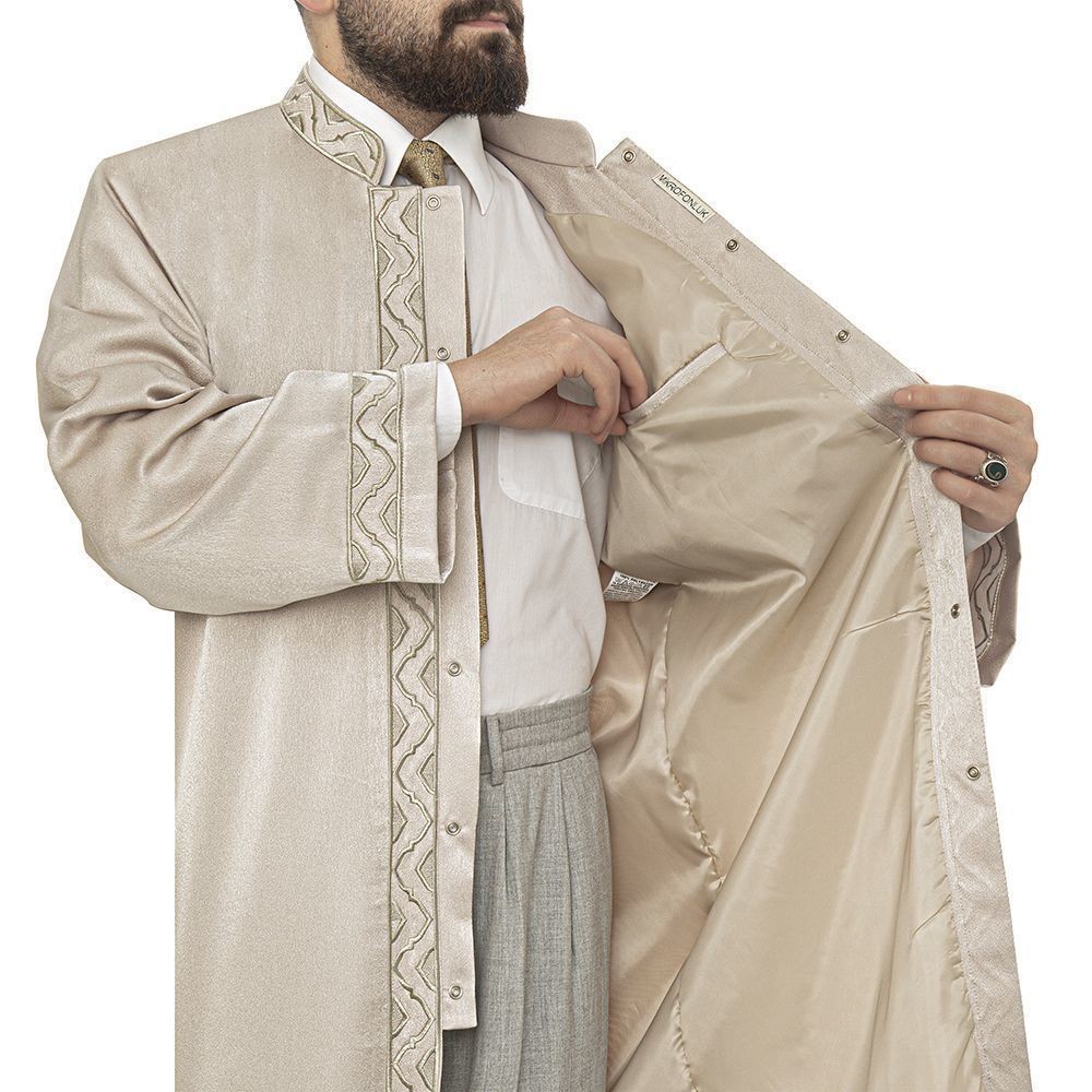 Lüks Kubbe İmam Cübbesi Vizon