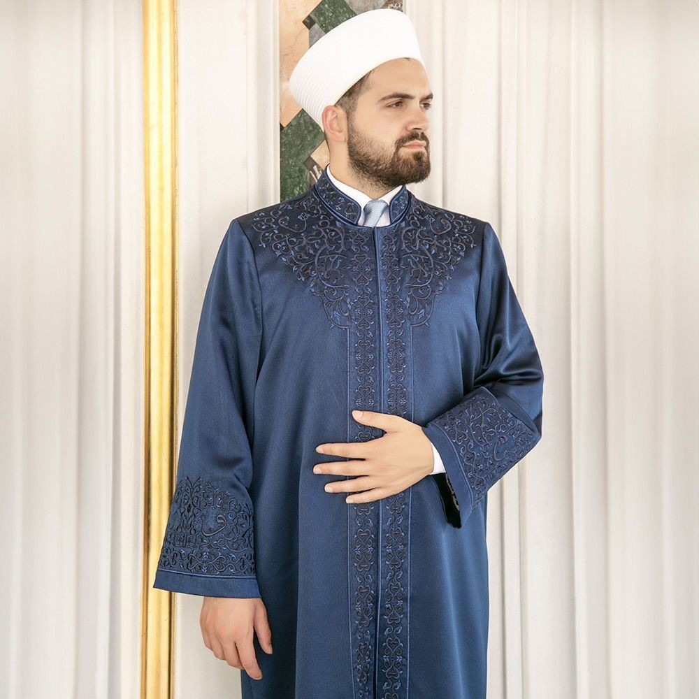 Lüks Fergani İmam Cübbesi Lacivert