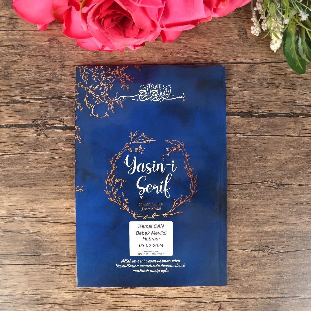Ekonomik Yasin Kitabı ( Ortaboy 16×24, 64 Sayfa )Etiket Hediyeli-Mavi