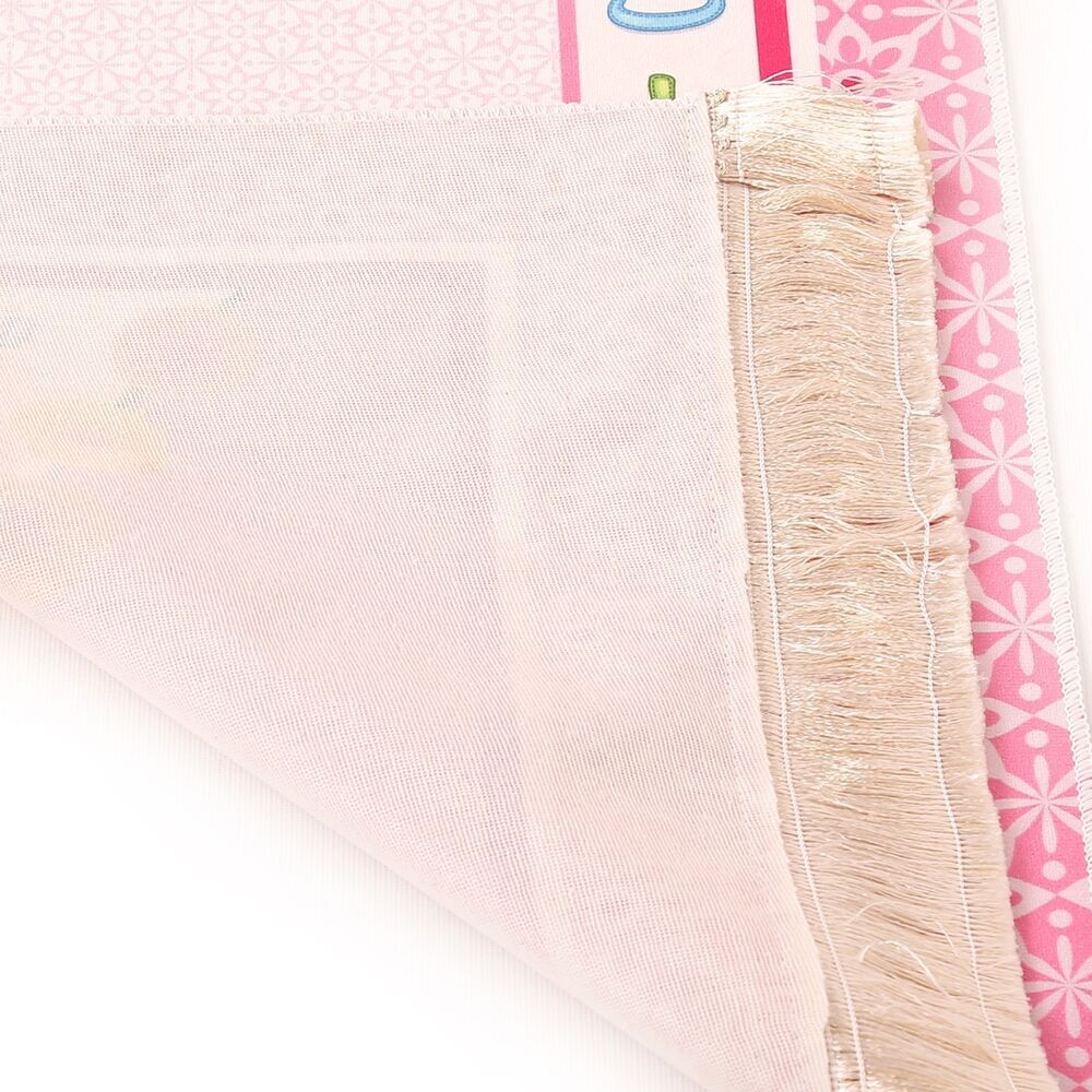 Çocuk Seccadesi Aksa Pembe 82×45 cm 110 gr - Tesbih Hediyeli