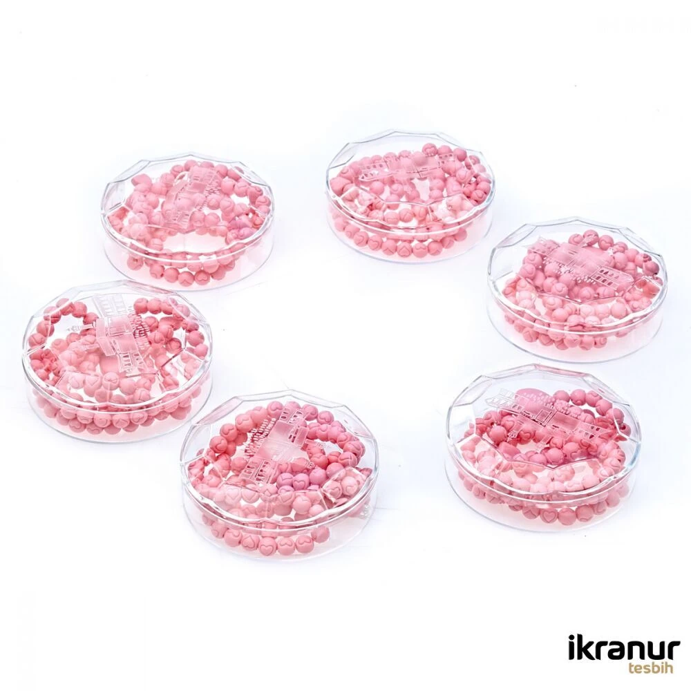 Gül Kokulu Tesbih Yuvarlak Kutulu Bebek Pembesi