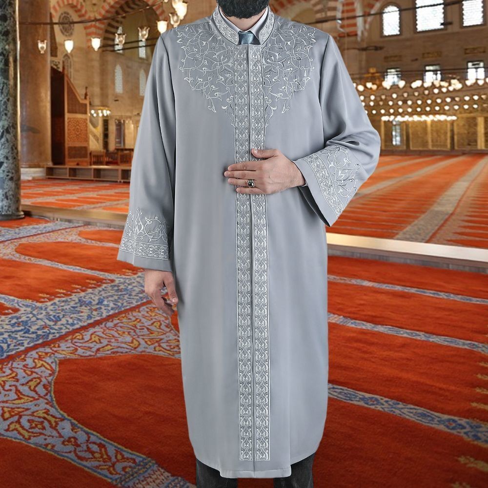 Marakeş Koyu Gri İmam Cübbesi