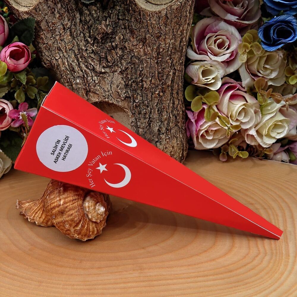 Asker Mevlüt Şekeri Kuş Lokumlu Mevlana  Şekerli (70-80gr) 15cm