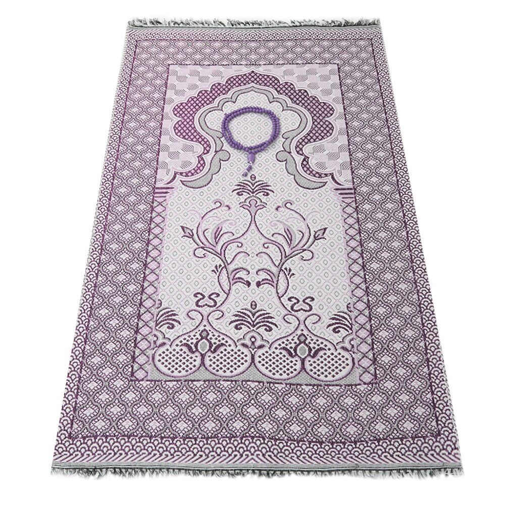 Hediyelik Broker Seccade Mor, Kokulu Tesbih Lila, Kraft Asetat Kutulu (20×10) Set