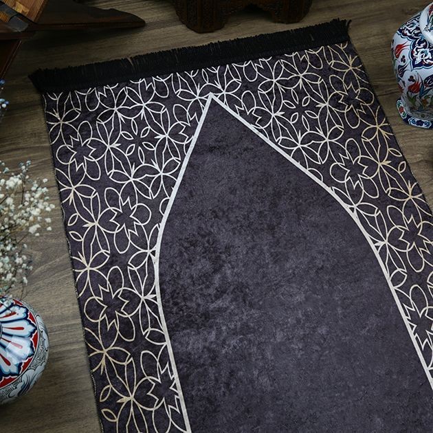 Hediyelik Astarsız Seccade Nilüfer Yeşil 65x115 cm - 320 gr
