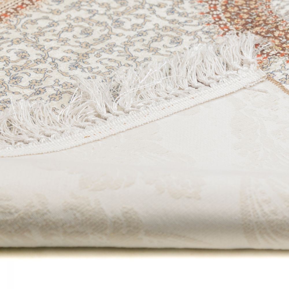 Lüks İpek Ahu Seccade Kahve 70x117 cm - 550 gr