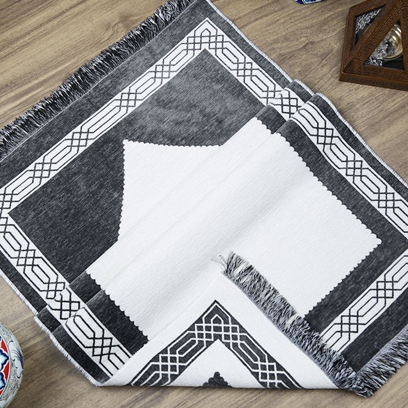 Hediyelik Çift Taraf Seccade Haki Krem 70x130 cm - 450 gr