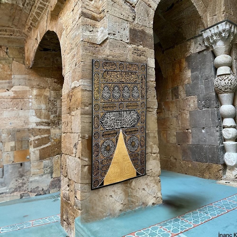 Kabe Kapısı Örtüsü Dokuma(65*100cm)Gold Kapılı