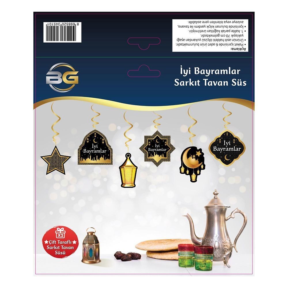 Ramazan Süsü İyi Bayramlar Sarkıt Tavan Süs