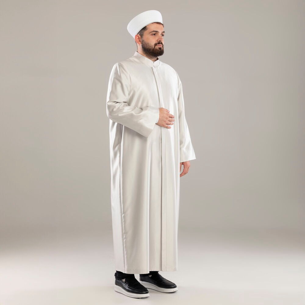Azam  Namaz ve İmam Cübbesi Krem Enderun Model