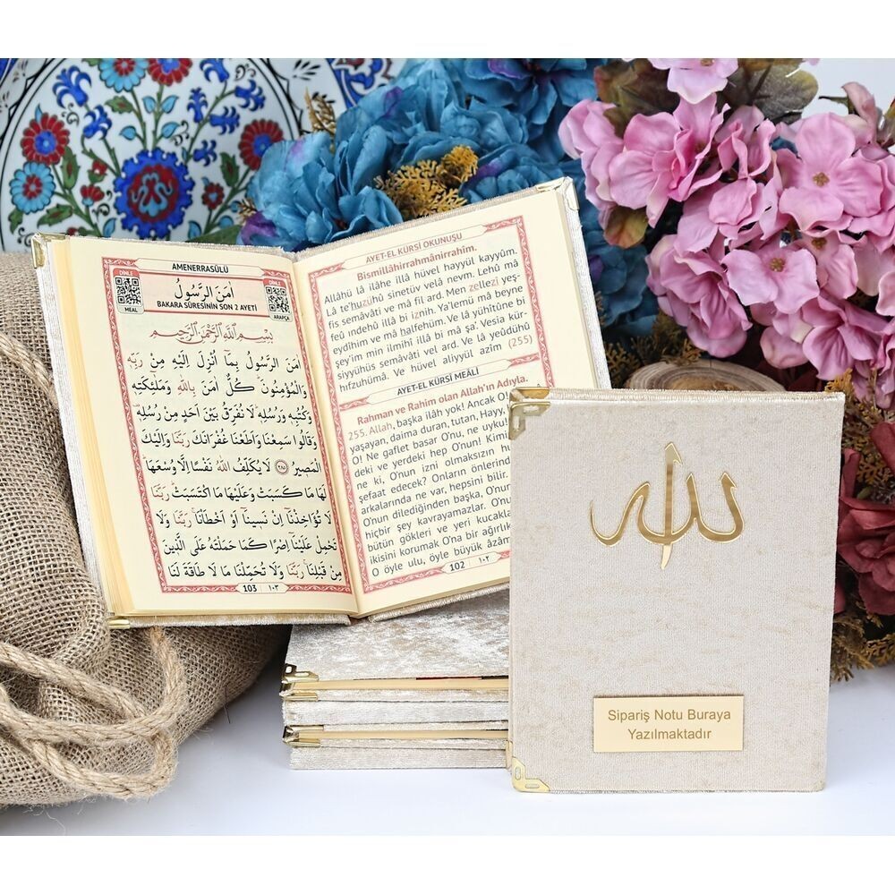 Hediyelik Yasin Kitabı, Seccade, İnci Tesbihli Set-Vizon