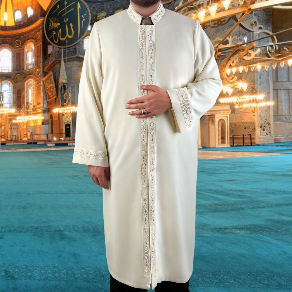 Alim İmam Cübbesi Krem