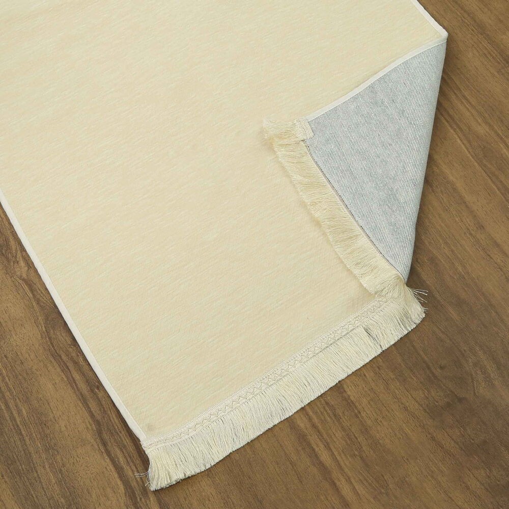El Kuba Lüks Astarlı Biyeli Seccade Krem (66X125cm) 565 gr