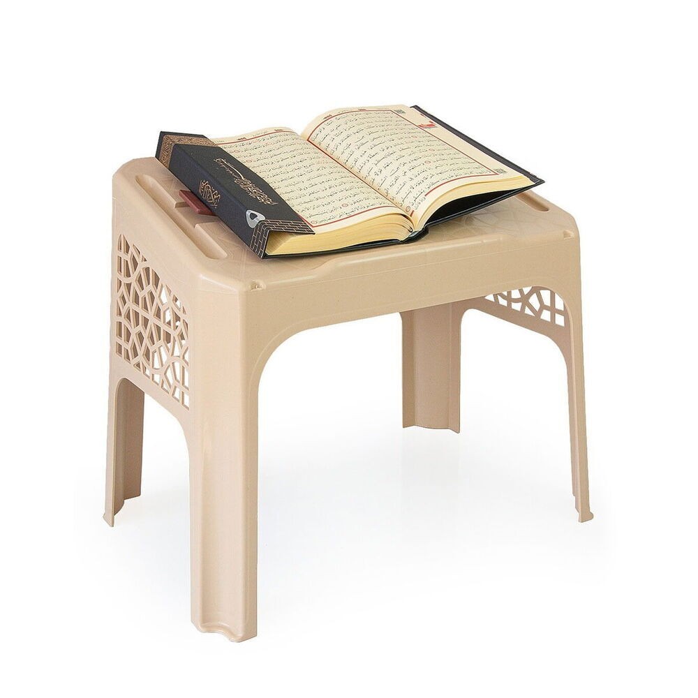 Plastik Rahle Mevlevi Model 12 Adet ( 47×31 ) Krem + 12'li Namaz Takke Hediyeli