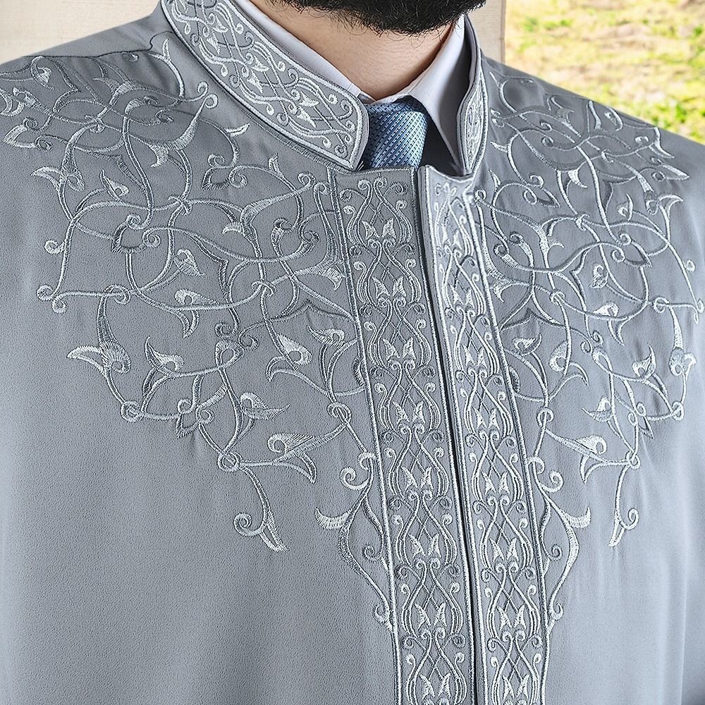 Marakeş Koyu Gri İmam Cübbesi
