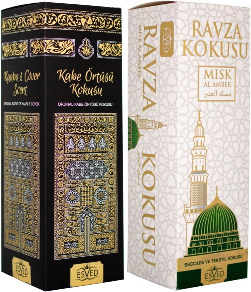 2 li Kabe Örtüsü Ve Medine Ravza Kokusu Sprey 400 ml